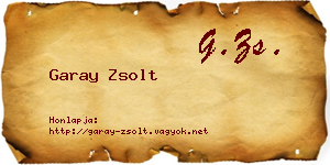 Garay Zsolt névjegykártya